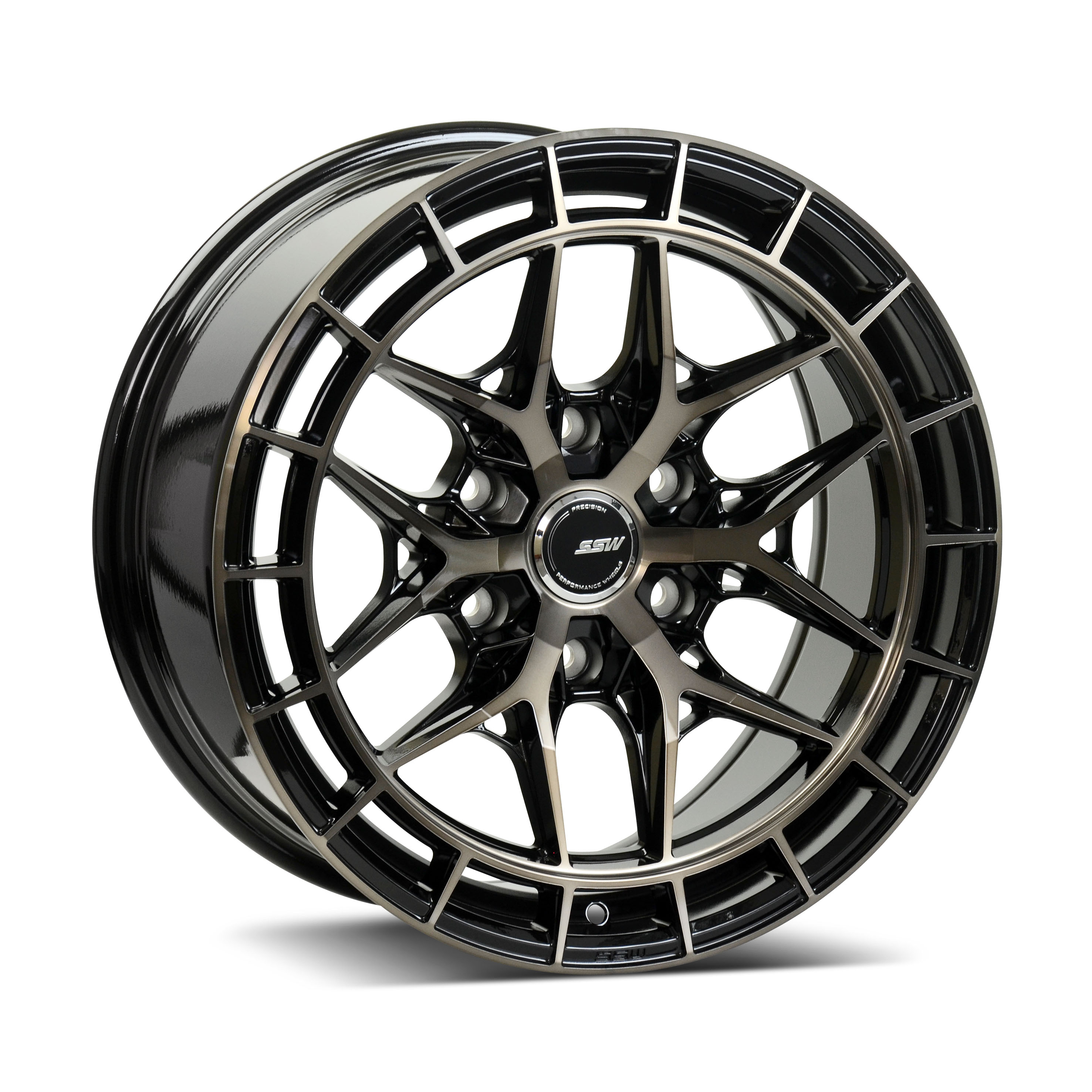 SSW S432LP 18X8.5 ET:20 6X139.7 106.1 FP/BKGCBK (Made In Thailand)